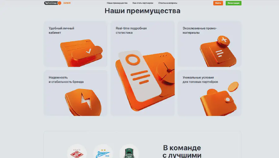 Партнерская программа БК Winline Преимущества