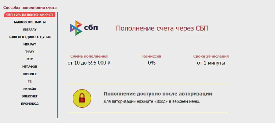 Бонусельники от БК TENNISI: бесконечные бонусы от букмекера Пополнение счета через СБП
