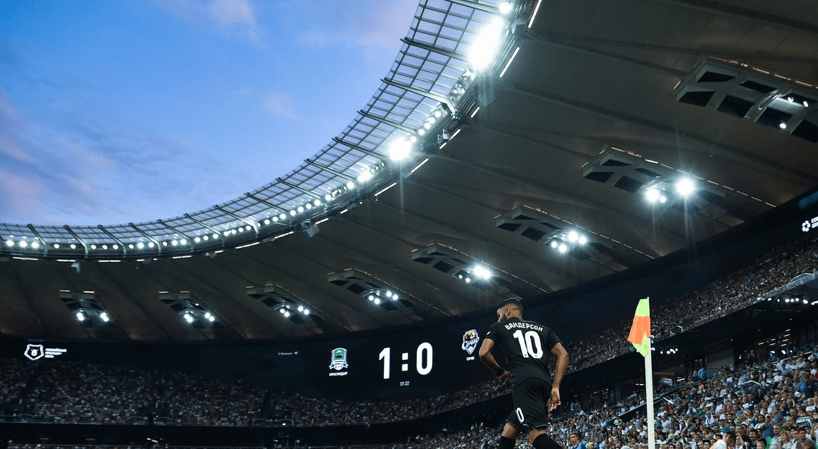 Матч на стадионе