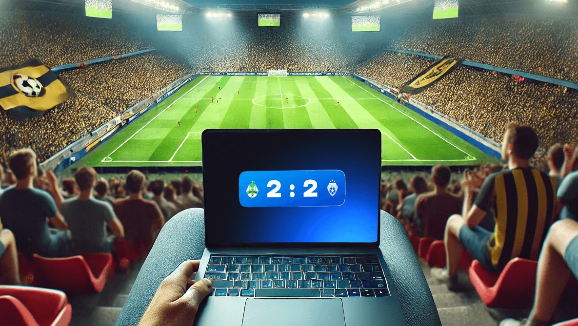 Ничья на футбольном стадионе