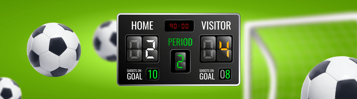 Табло со счетом 2:4