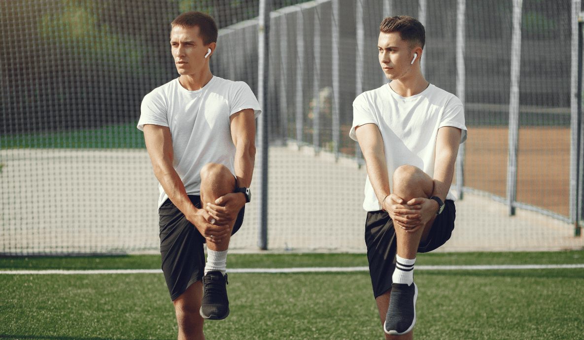 Разминка футболистов