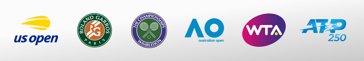 Логотипы турниров по теннису