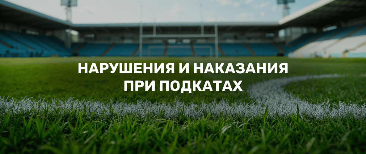 Подкаты в футболе: нарушения и наказания