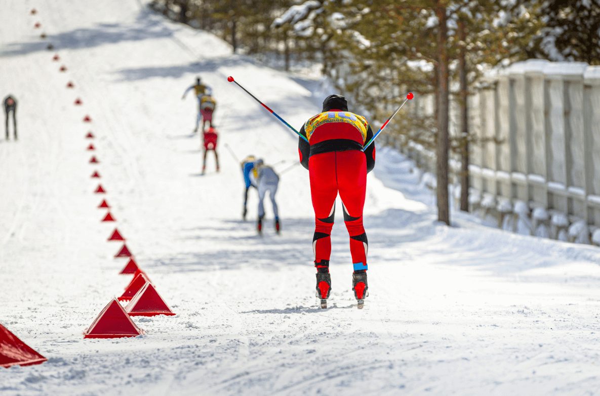Биатлонист на треке