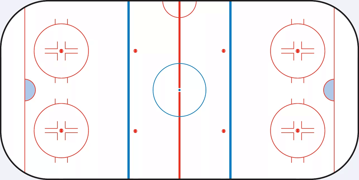 Разметка хоккейного поля