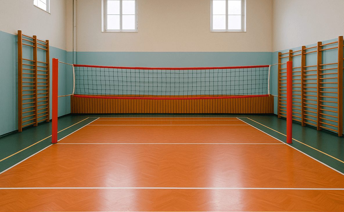 Правила игры в пионербол: площадка