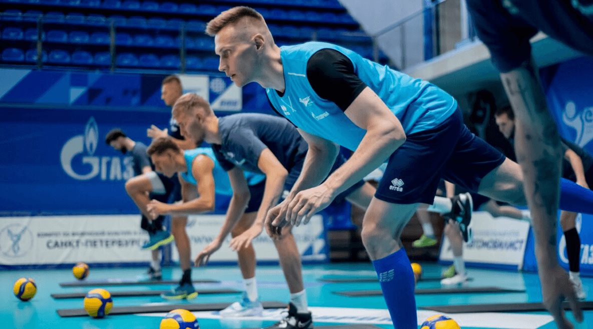 Тренировка волейболистов