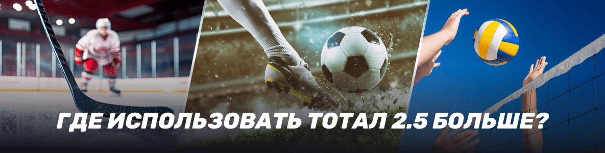 Что такое тотал больше 2.5 в ставках на спорт: виды спорта