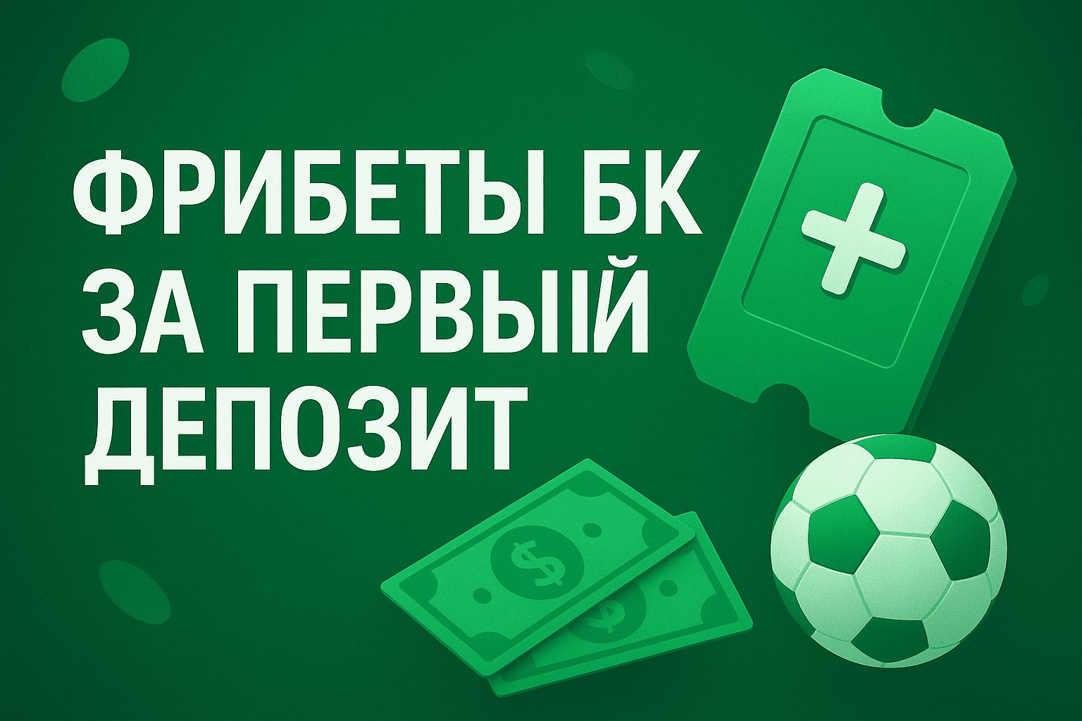 Все фрибеты за первый депозит в БК